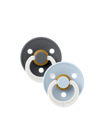 Bibs Bibs | Speen round set2 GLOW iron baby blue