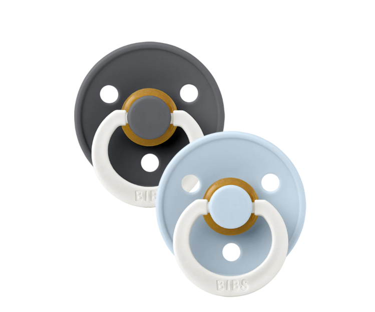 Bibs Bibs | Speen round set2 GLOW iron baby blue