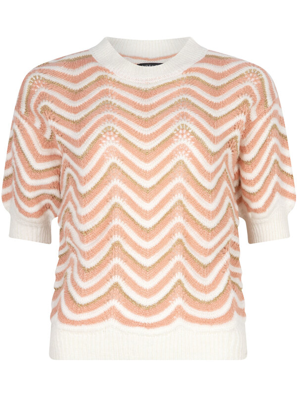Ydence Ydence | Knitted top Josie nude/off-white