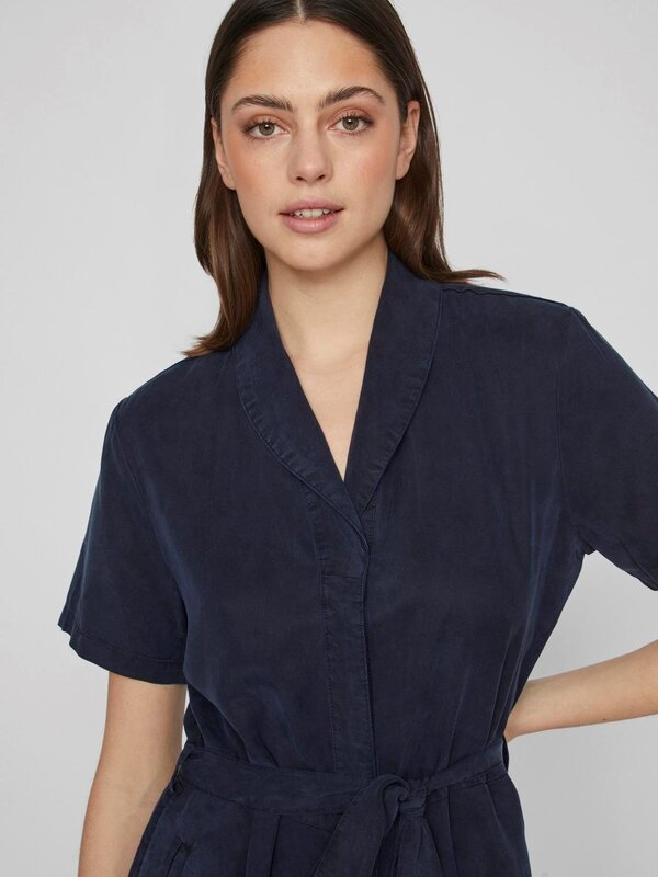 Vila Vila | Jumpsuit Listi donkerblauw