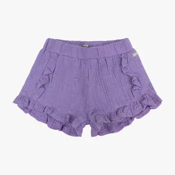 Daily7 Daily7 | Short ruffle Muslin Broderie Dahlia Purple