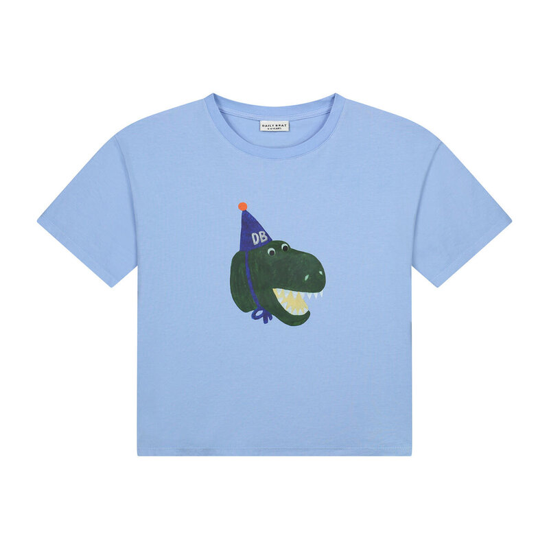 Daily Brat Daily Brat | Shirt Daffy dino serenity blue