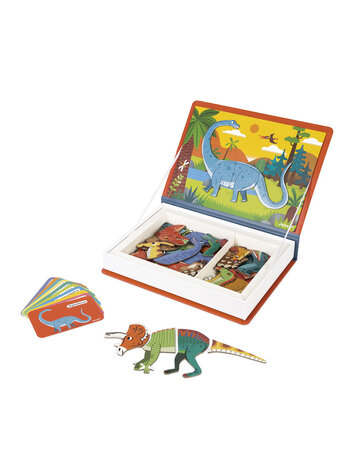 Janod Janod | Magneetboek dinosaurus
