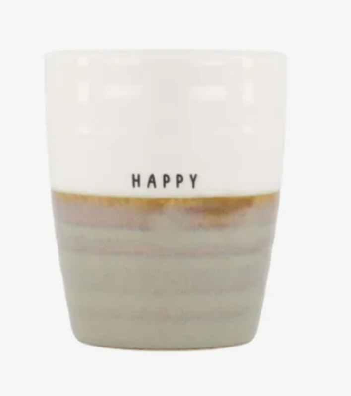 Zusss Zusss | Koffiemok happy wit/zand