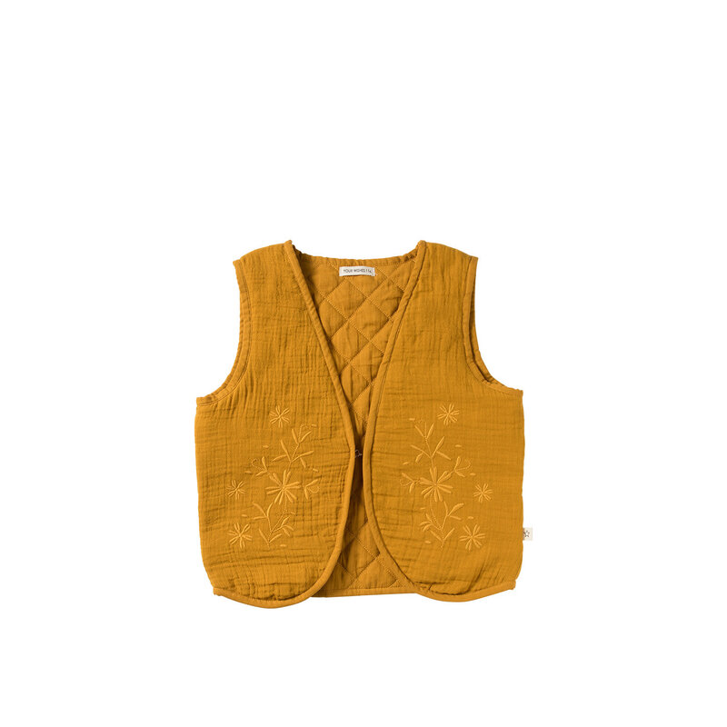 Your Wishes Your Wishes | Gilet Muslin Poppy saffron