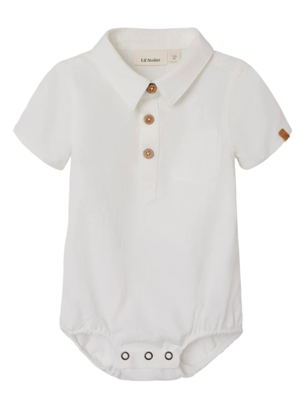 Lil Atelier Lil Atelier | Romper blouse hadam coconut milk