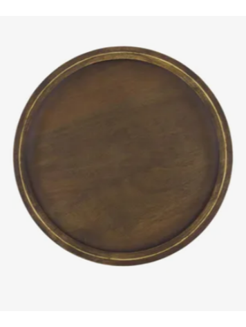 Zusss Zusss | Houten stylingbord 30 cm donkerbruin/goud