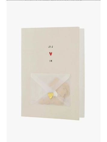 Zusss Zusss | Kaart jij en ik met envelopje