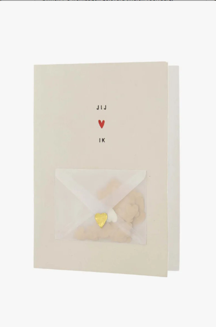 Zusss Zusss | Kaart jij en ik met envelopje