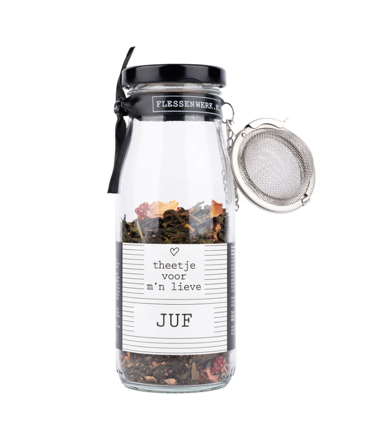 Flessenwerk Flessenwerk | Theetje voor m'n lieve juf