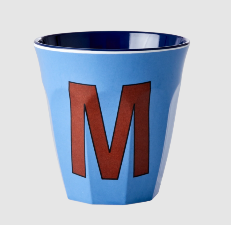 Rice Rice | Mok melamine stoffig blauw M