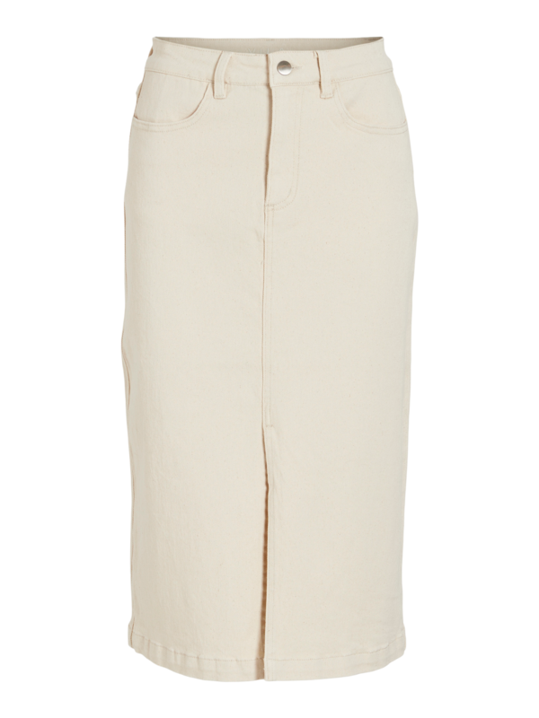 Vila Vila | Midi Rok Glove beige