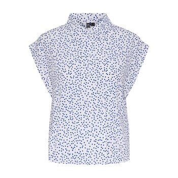 Pieces Pieces | Blouse Sui wit/blauw