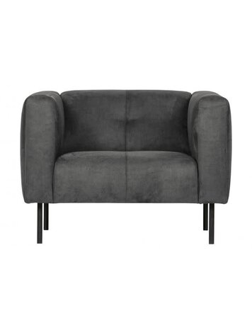 vtwonen SHOWMODEL - Skin fauteuil donker grijs