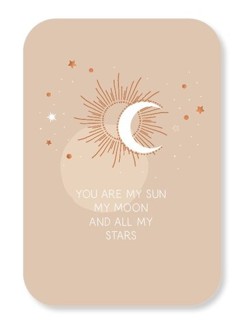 Jots Jots | Wenskaart you are my sun