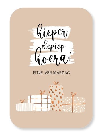 Jots Jots | Wenskaart hieperdepiep hoera