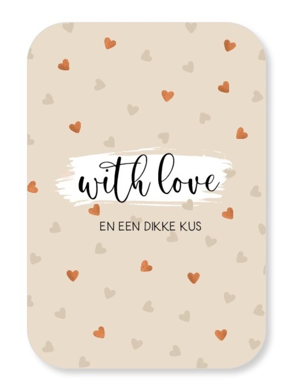 Jots Jots | Wenskaart with love