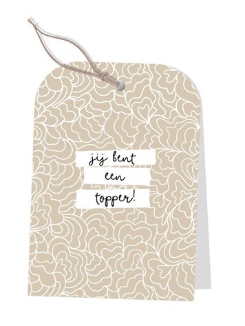 Jots Jots | Labelkaart jij bent een topper