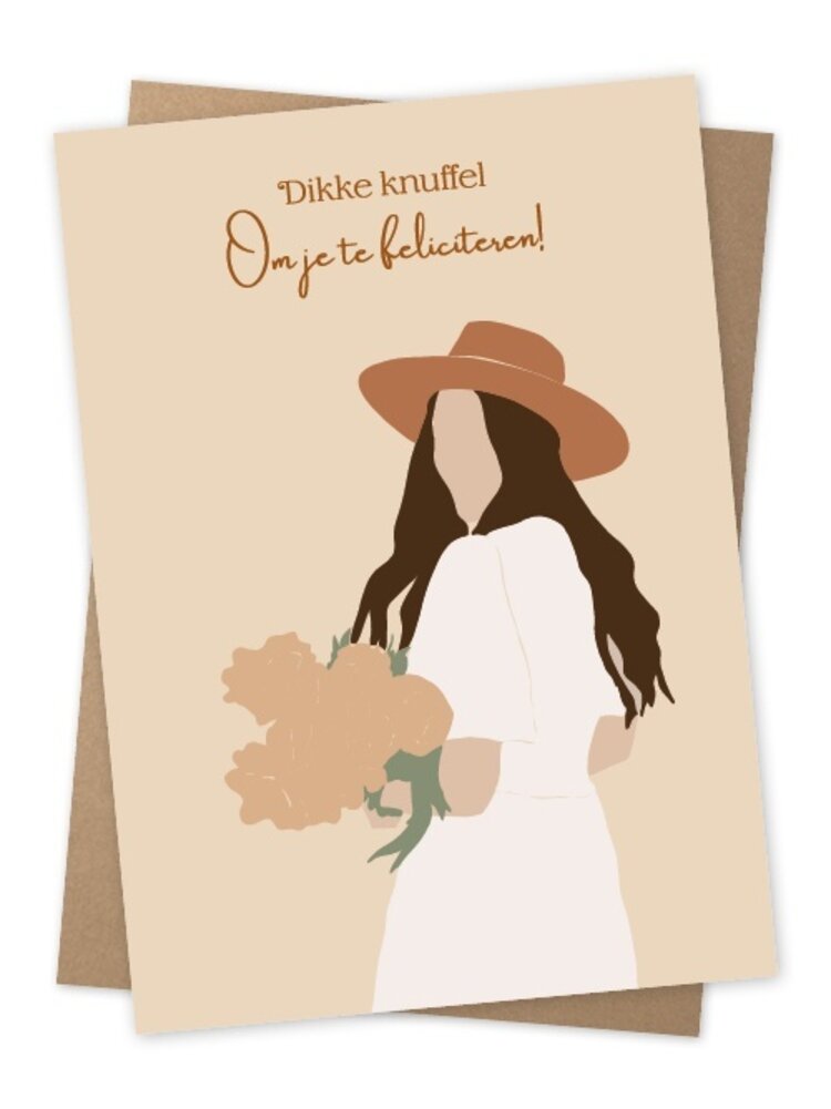 Jots Jots | Wenskaart dikke knuffel om je te feliciteren