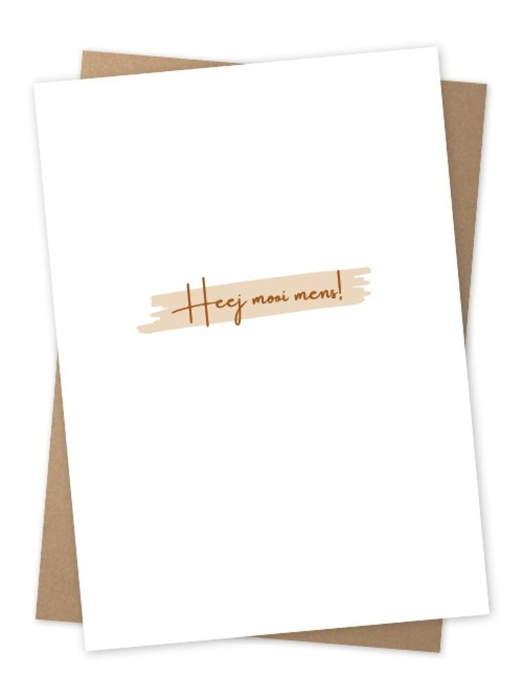 Jots Jots | Wenskaart heej mooi mens