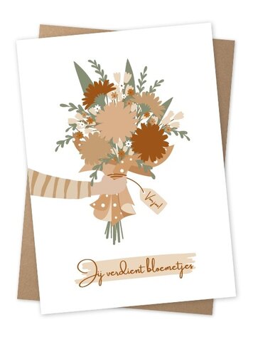 Jots Jots | Wenskaart jij verdient bloemetjes