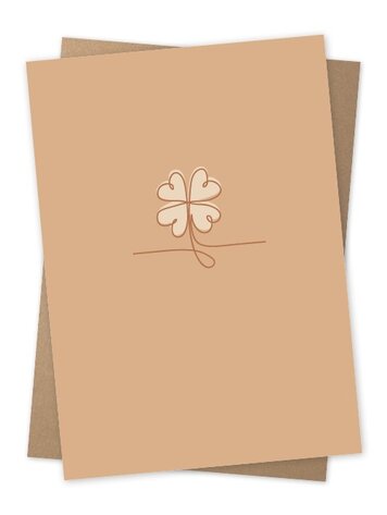 Jots Jots | Wenskaart klavertje