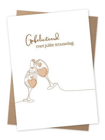 Jots Jots | Wenskaart gefeliciteerd met jullie trouwdag