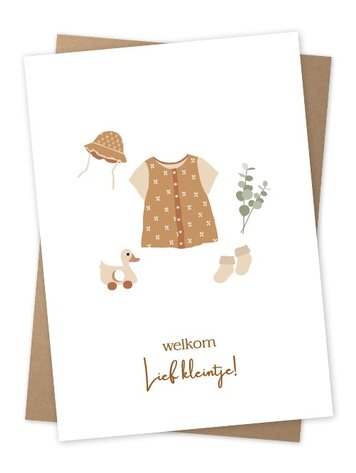 Jots Jots | Wenskaart welkom lief kleintje