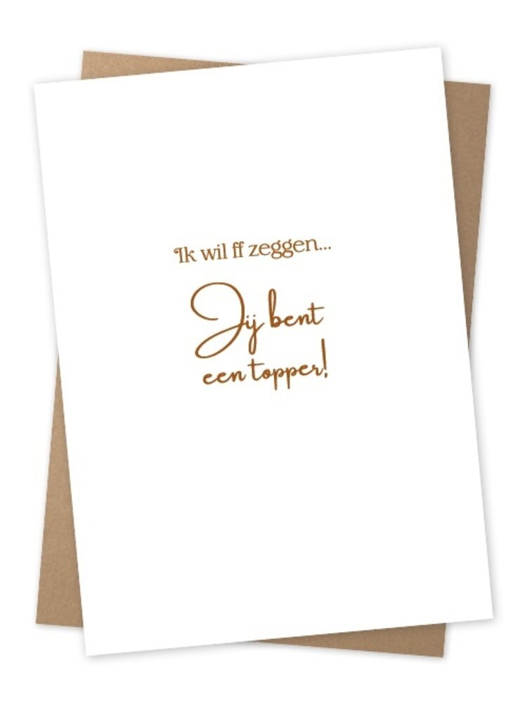 Jots Jots | Wenskaart jij bent een topper