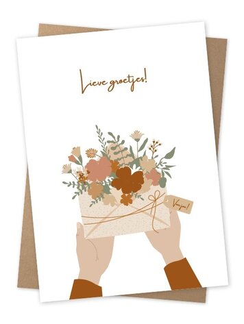 Jots Jots | Wenskaart lieve groetjes