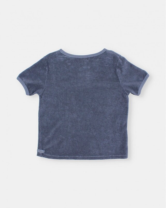 Búho Búho | T-shirt terry blue stone