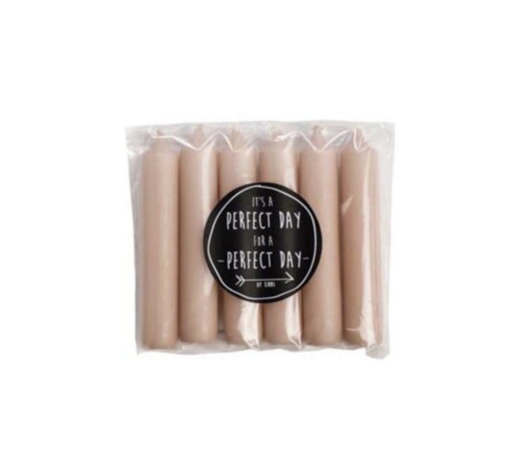 Rustik Lys Rustiklys | Korte dinerkaarsjes Blossom (6st)