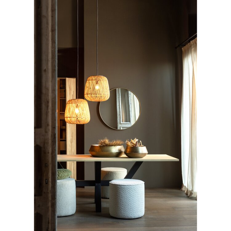 WOOOD. Woood | Doutzen spiegel goud Ø80CM