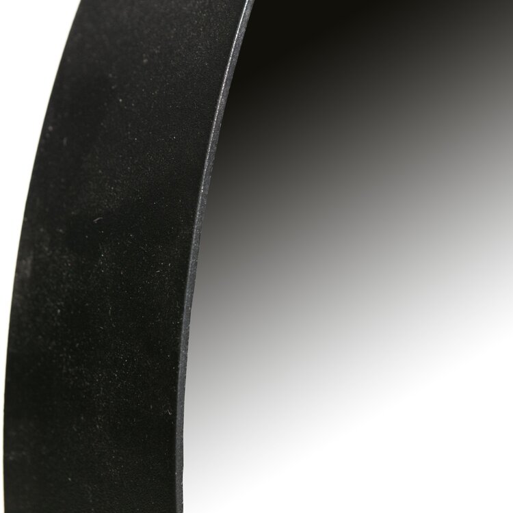 WOOOD. Woood | Doutzen spiegel zwart Ø80CM