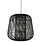 Woood Woood | Moza hanglamp bamboe zwart 100x100cm