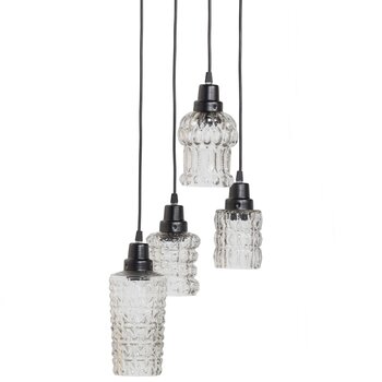 Be Pure Home BePureHome | Multiple hanglamp 4glazen zwart