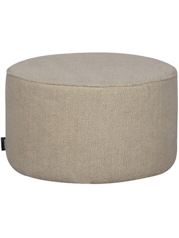 WOOOD. Woood | Sara poef laag teddy offwhite 36xØ60cm