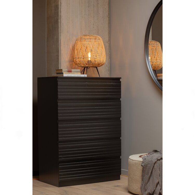 WOOOD. Woood | Sara poef laag teddy offwhite 36xØ60cm