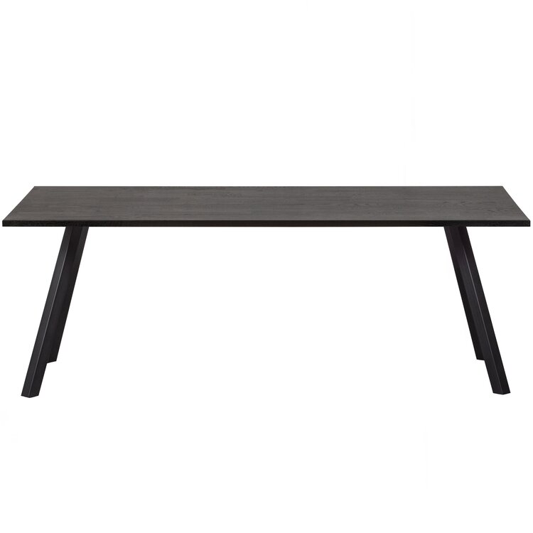 WOOOD. Woood | Tablo tafel eiken zwart 200 cm met 2-standen poot