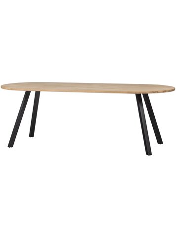 WOOOD. Woood | Tablo tafel eiken ovaal 220cm met 2-standen poot