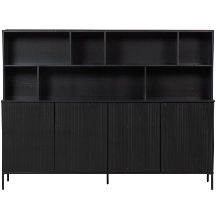 WOOOD. Woood | New Gravure wandkast zwart