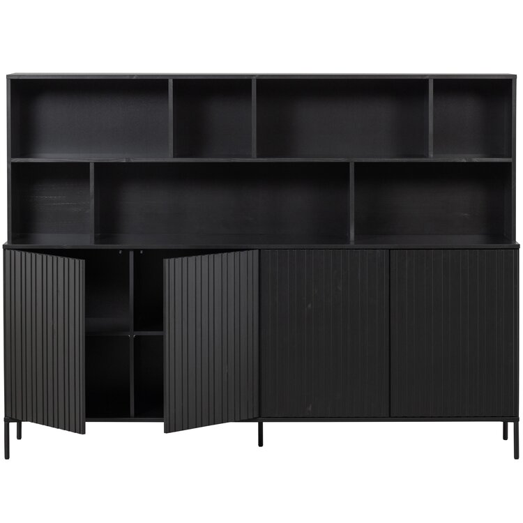 WOOOD. Woood | New Gravure wandkast zwart