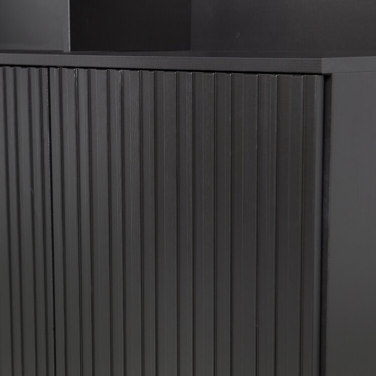 WOOOD. Woood | New Gravure wandkast zwart