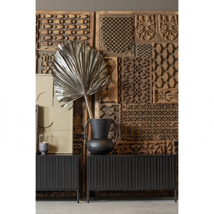 WOOOD. Woood | New Gravure tv meubel 150 cm zwart