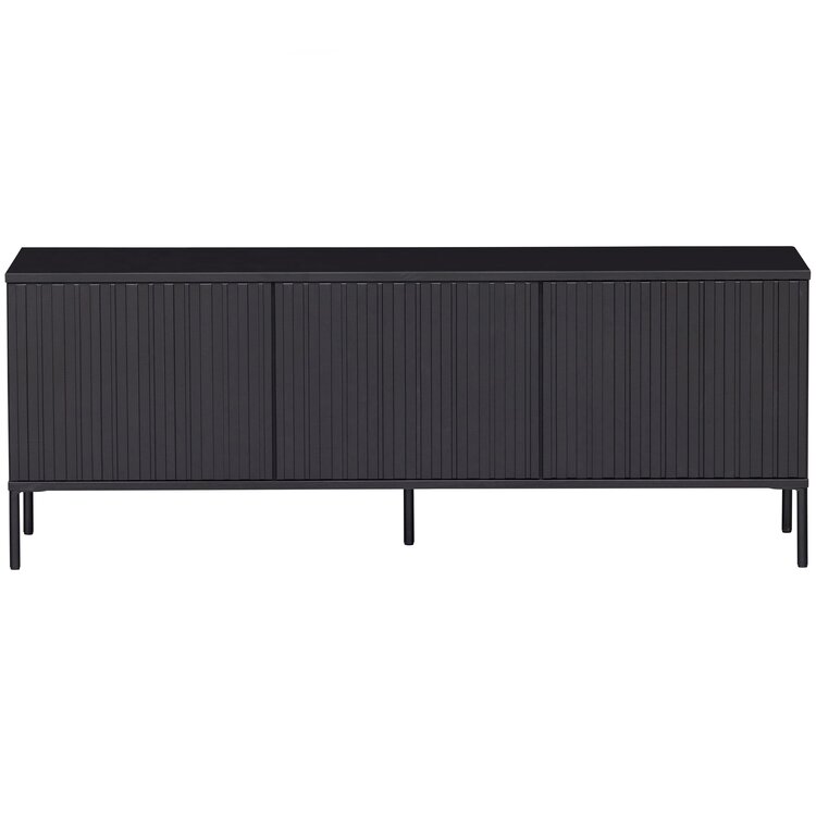 WOOOD. Woood | New Gravure tv meubel 150 cm zwart