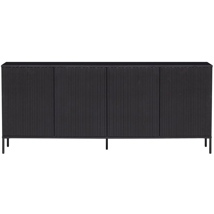 WOOOD. Woood | New Gravure dressoir 200 cm zwart
