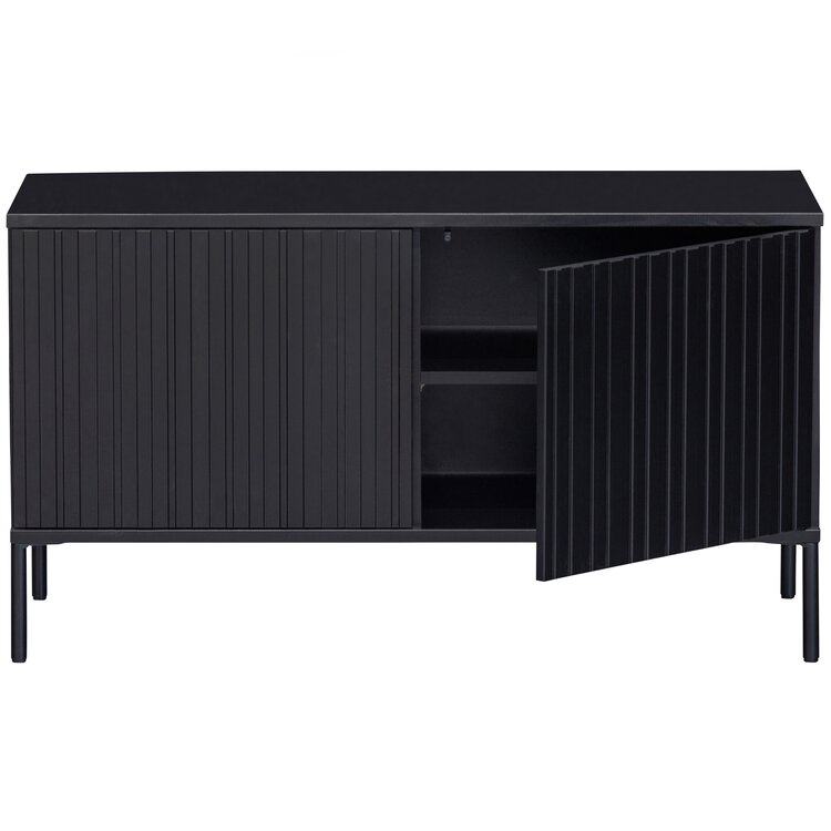 WOOOD. Woood | New Gravure tv meubel 100 cm zwart