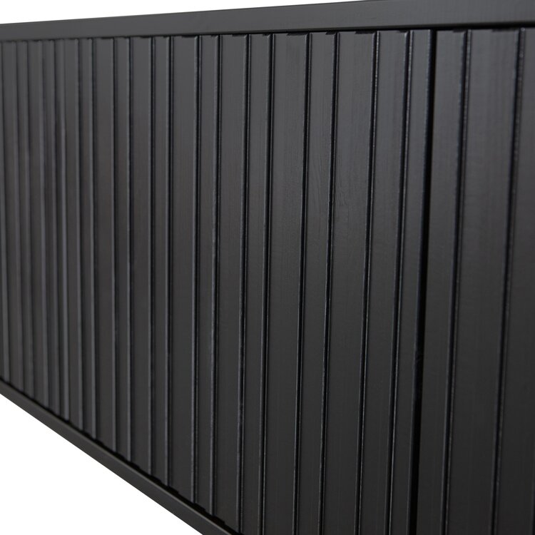 WOOOD. Woood | New Gravure tv meubel 100 cm zwart