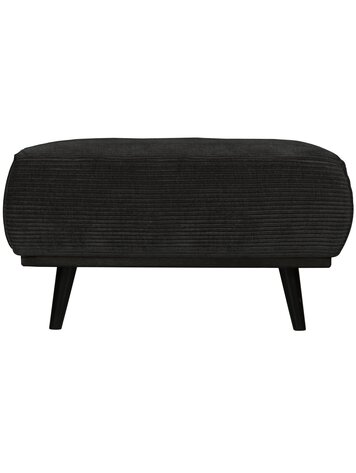 WOOOD BePureHome | Hocker Statement platte brede rib graphite