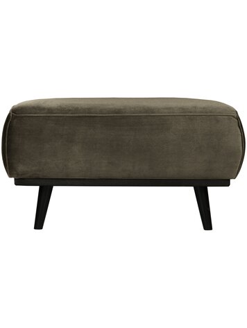 WOOOD BePureHome | Hocker Statement fluweel warm groen